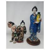Pair of Asian porcelain figurines