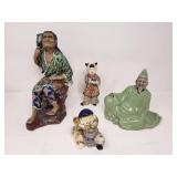 Group of vintage Asian porcelain figurines