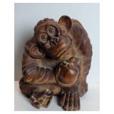 Vintage carved wood gorilla