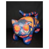 Vinatgw papier-mache cat figurine