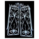 Pair of vintage wrought iron swinging doors
