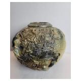 Mid century abstract style pottery vase