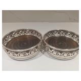 Antique pair of  silver plate wmf art nouveau