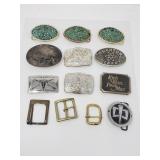 Group of belt buckles