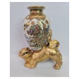 Japanese Satsuma figural vase