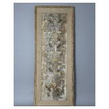 Framed mixed media art from Southeast Asia