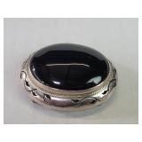 Sterling silver and onyx  Taxco "Mexico"