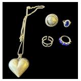 Lot of silver jewelry