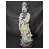 Antique large Chinese porcelain figurine with