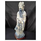 Antique large Chinese porcelain figurine with