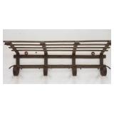 Vintage wrought-iron coat rack