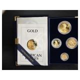 1991 Four Piece American Eagle U.S. Gold Coin