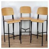 Group of 3 H.D. Buttercup bar stools