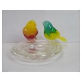 Signed Zanetti murano glass bowl