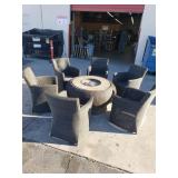 7 piece Rattan style patio