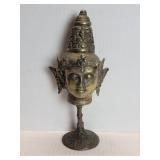 Vintage  brass Buddha head