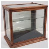 Vintage oak display case