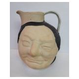 Neiman Marcus pottery face pitcher