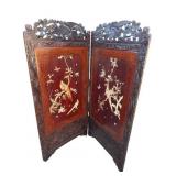 Vintage Asian carved wood divider