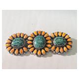 Geneva Apachito sterling silver Navajo brooch