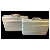 Pair of Zero Halliburton aluminum briefcases