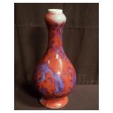 Chinese ox blood glazed bottle vase