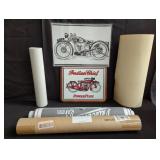 Group of motorcycle posters