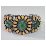 Derrick Gordon sterling silver Navajo bracelet