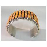 Paul Livingston sterling silver Navajo bracelet