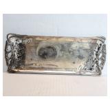 Art Nouveau style silver plate trinket dish