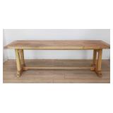Antique 2-piece oak dining table