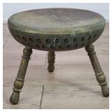 Nader Persian brass foot warmer stool