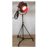 Mole Richardson metal studio spotlight on casters