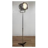 Vintage chrome theater film light floor map