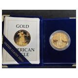 1986 $50.00 U.S. American Eagle Proof Gold Coin.