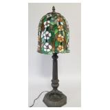 G & A art glass studio stained glass shade with