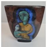 Polia Pillin pottery vase