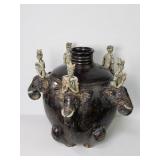 Antique Asian elephant pot