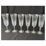Lot of French crystal glasses