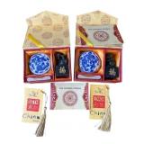 Pair of vintage Chinese chop stamp sets