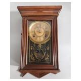 Antique Ingraham walnut wall clock