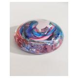 Vintage hand blown art glass paper weight