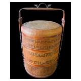Vintage Chinese wood wedding basket