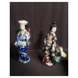 Pair of Japanese porcelain figurines