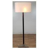 H.D. Buttercup aluminum and wood floor lamp