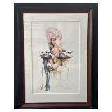 Framed pencil signed artist proof giclï¿½e of