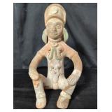 Pre-columbia style pottery figurine made in mexico