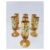 Group of murano glass cordial