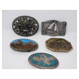 Group of belt buckles