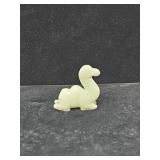 Hand-carved jade figurine of a recumbent B